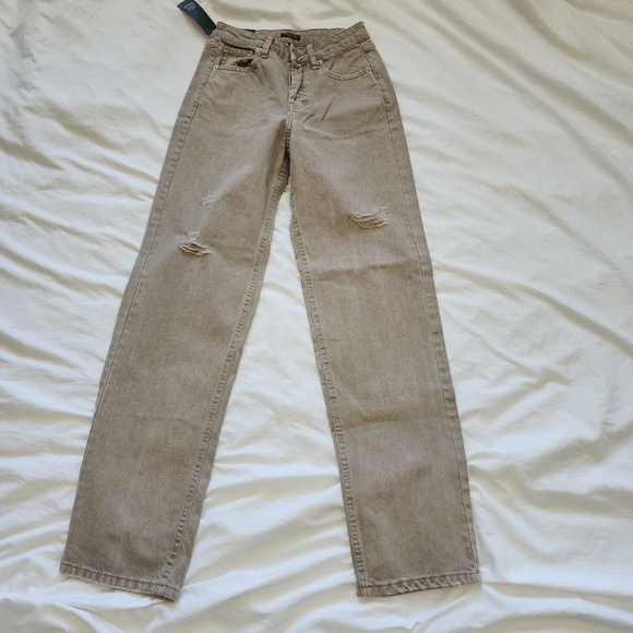 Wild Fable tan distressed women's jeans, size 0. - Picture 1 of 9